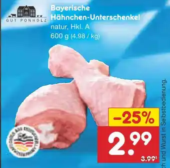 Netto Marken-Discount Gut ponholz bayerische hähnchen-unterschenkel Angebot