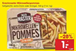 Netto Marken-Discount Snackmaster mikrowellenpommes Angebot