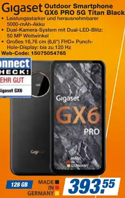 expert Techno Land Gigaset Outdoor Smartphone GX6 PRO 5G Titan Black Angebot