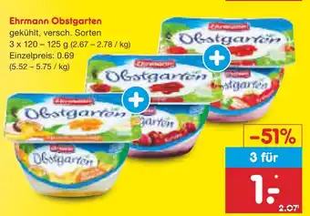 Netto Marken-Discount Ehrmann obstgarten Angebot