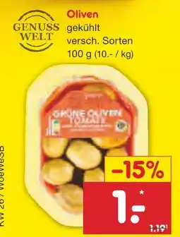 Netto Marken-Discount Genuss welt oliven Angebot