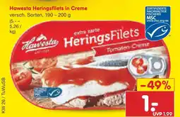 Netto Marken-Discount Hawesta heringsfilets in creme Angebot