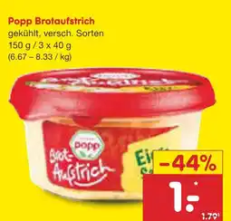 Netto Marken-Discount Popp brotaufstrich Angebot