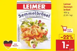 Netto Marken-Discount Leimer semmelbrösel Angebot