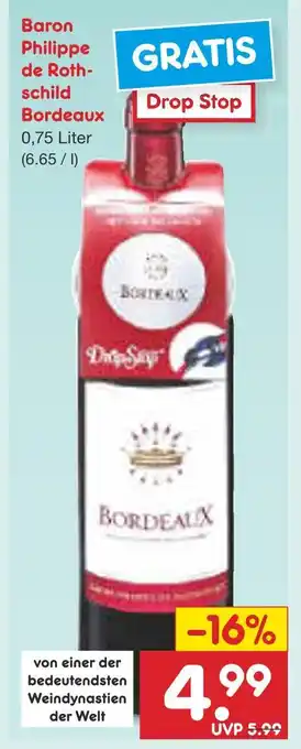 Netto Marken-Discount Baron philippe de rothschild bordeaux Angebot