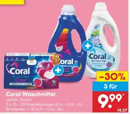 Netto Marken-Discount Coral waschmittel Angebot