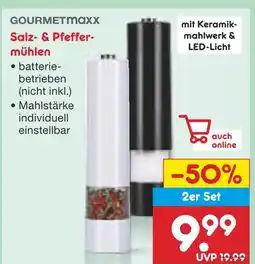 Netto Marken-Discount Gourmetmaxx salz- & pfeffermühlen Angebot