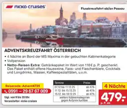 Netto Marken-Discount Nicko cruises adventskreuzfahrt österreich Angebot