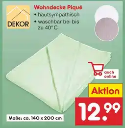 Netto Marken-Discount Dekor wohndecke piqué Angebot