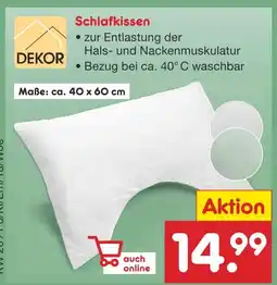 Netto Marken-Discount Dekor schlafkissen Angebot