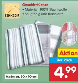 Netto Marken-Discount Dekor geschirrtücher Angebot