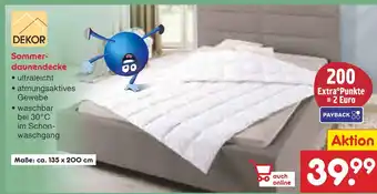 Netto Marken-Discount Dekor sommerdaunendecke Angebot