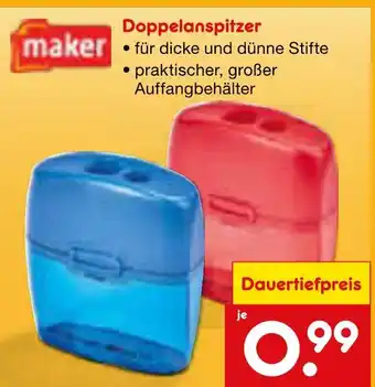 Netto Marken-Discount Maker doppelanspitzer Angebot