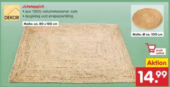 Netto Marken-Discount Dekor juteteppich Angebot