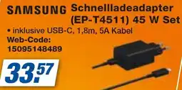expert Techno Land SAMSUNG Schnellladeadapter (EP-T4511) 45 W Set Angebot