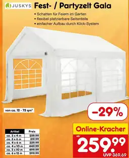 Netto Marken-Discount Fest- / partyzelt gala Angebot