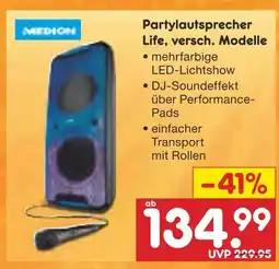 Netto Marken-Discount Medion partylautsprecher Angebot