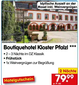 Netto Marken-Discount Klosterschenke boutiquehotel kloster pfalzl Angebot