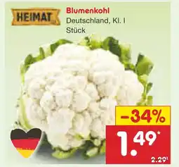 Netto Marken-Discount Heimat blumenkohl Angebot