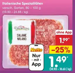 Netto Marken-Discount Italienische spezialitäten Angebot