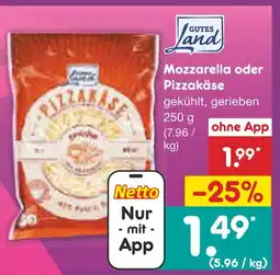 Netto Marken-Discount Gutes land mozzarella Angebot