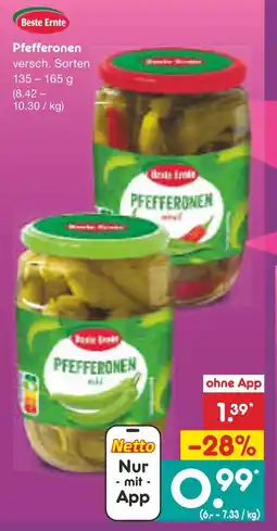 Netto Marken-Discount Beste ernte pfefferonen Angebot
