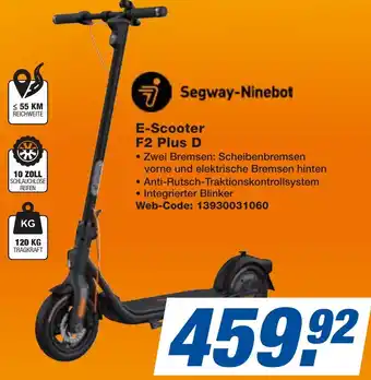 expert Techno Land Segway-Ninebot E-Scooter F2 Plus D Angebot