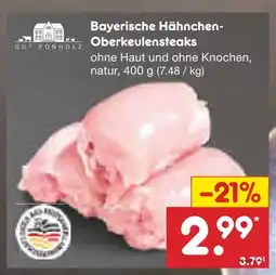 Netto Marken-Discount Gut ponholz bayerische hähnchen-oberkeulensteaks Angebot