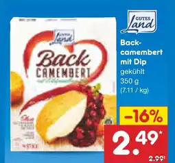 Netto Marken-Discount Gutes land back-camembert mit dip Angebot