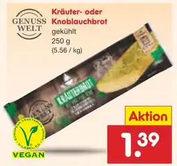 Netto Marken-Discount Genuss welt kräuter- oder knoblauchbrot Angebot