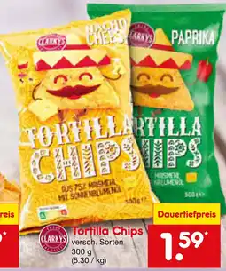 Netto Marken-Discount Clarky's tortilla chips Angebot