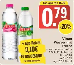 WEZ Vitrex Wasser mit Frucht Angebot