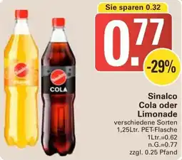 WEZ Sinalco Cola oder Limonade Angebot