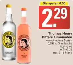 WEZ Thomas Henry Bittere Limonaden Angebot