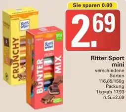 WEZ Ritter Sport mini Angebot