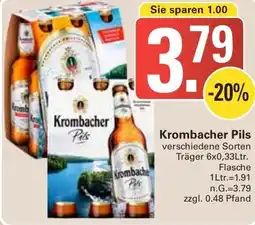 WEZ Krombacher Pils Angebot