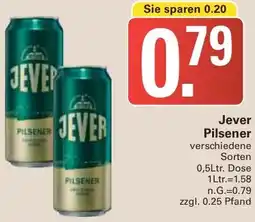 WEZ Jever Pilsener Angebot