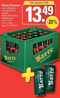 WEZ Barre Pilsener Angebot