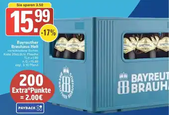 WEZ Bayreuther Brauhaus Hell Angebot