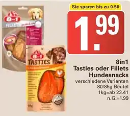 WEZ 8in1 Tasties oder Fillets Hundesnacks Angebot