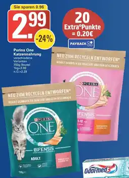 WEZ Purina One Katzennahrung Angebot
