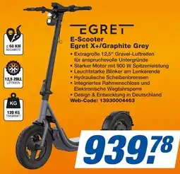 expert Techno Land EGRET E-Scooter Egret X+/Graphite Grey Angebot