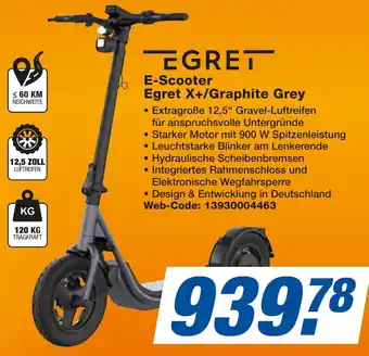 expert Techno Land EGRET E-Scooter Egret X+/Graphite Grey Angebot
