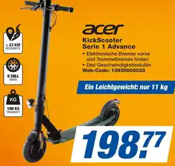 expert Techno Land acer KickScooter Serie 1 Advance Angebot