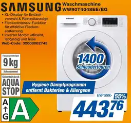expert Techno Land SAMSUNG Waschmaschine WW90T4048EE/EG Angebot