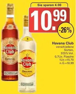 WEZ Havana Club Angebot