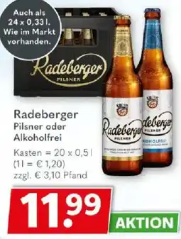 Getränkeland Radeberger Pilsner oder Alkoholfrei Angebot