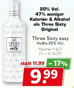 Getränkeland Three Sixty easy Vodka Angebot