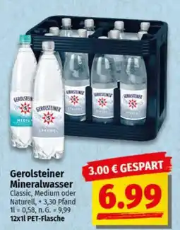 NP Discount Gerolsteiner Mineralwasser Angebot