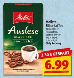 NP Discount Melitta Filterkaffee Angebot